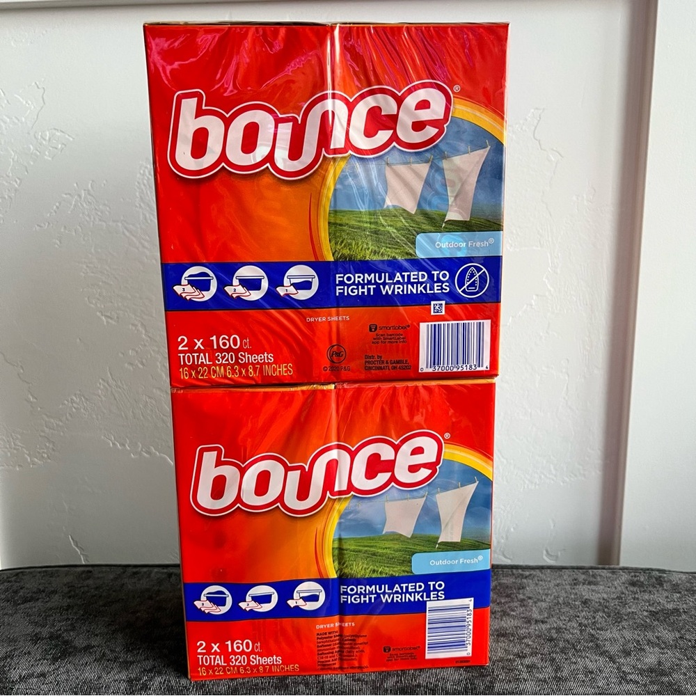 NIB Bounce Dryer Sheet Bundle (640 sheets total)